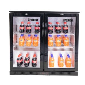 Back Bar Bottle Cooler – 2 Door, Hinged
