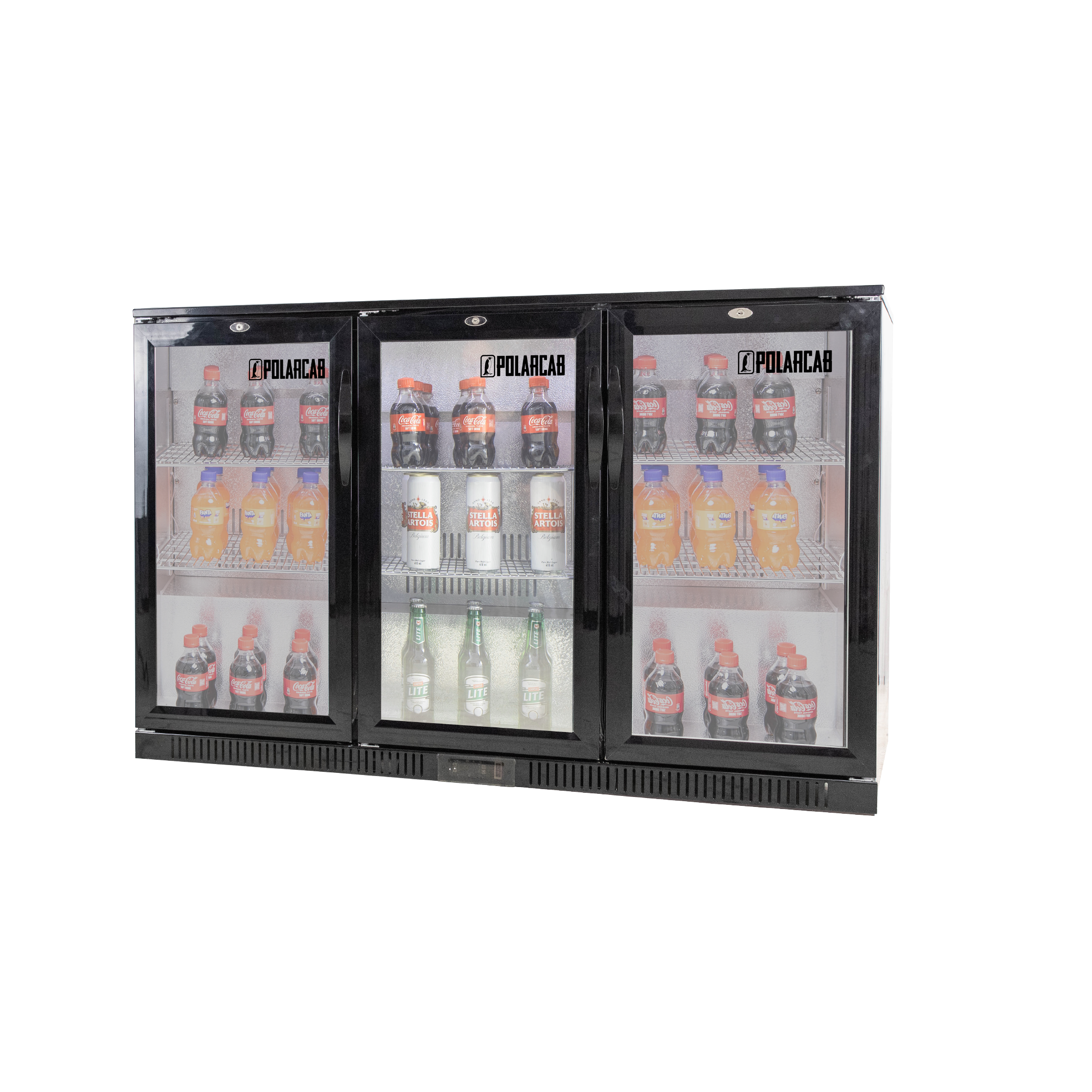 Back Bar Bottle Cooler – 3 Door, Hinged - Image 4