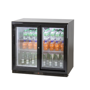 Back Bar Bottle Cooler – 2 Door, Sliding