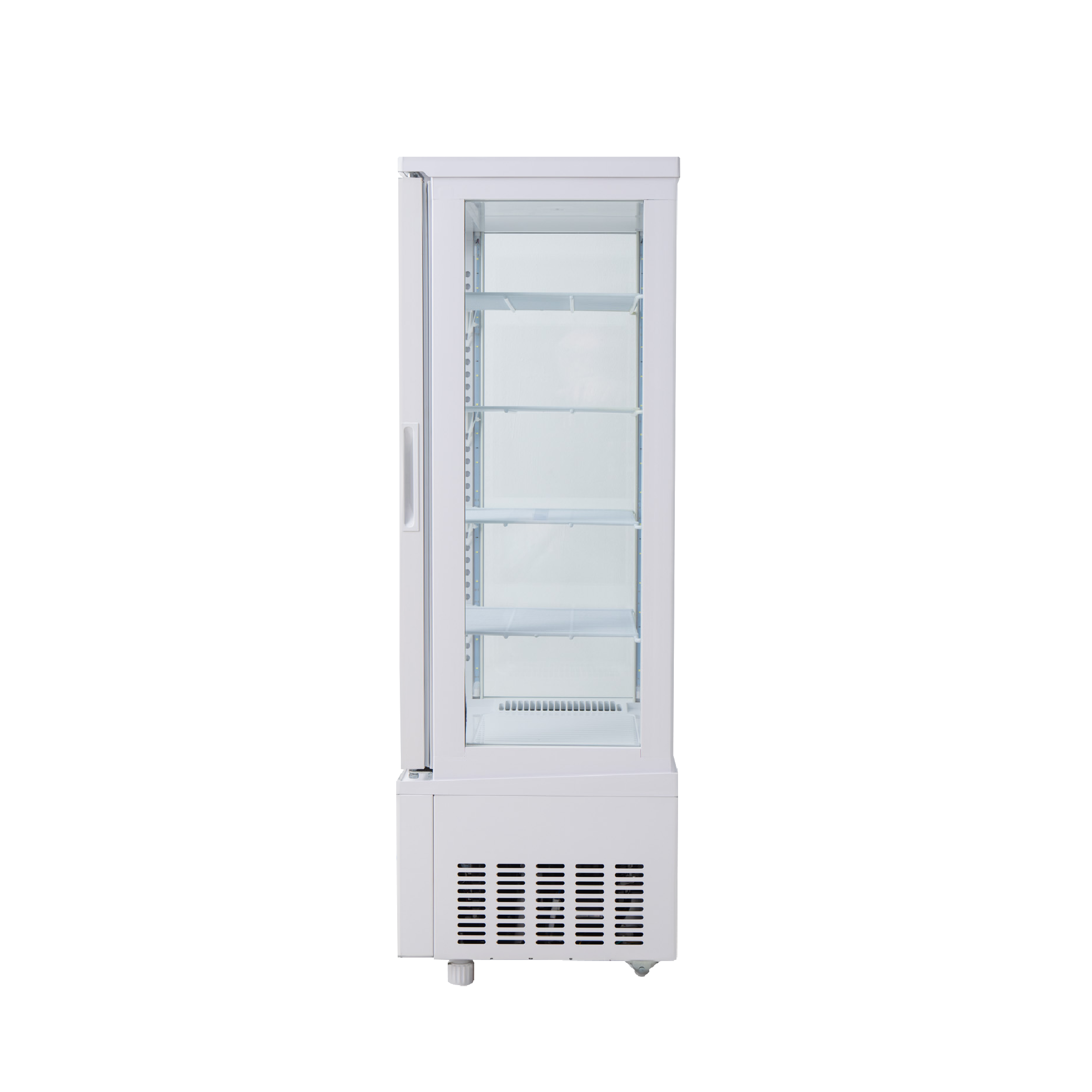 Refrigerated glass display cabinet - 279Lt, White - Image 4