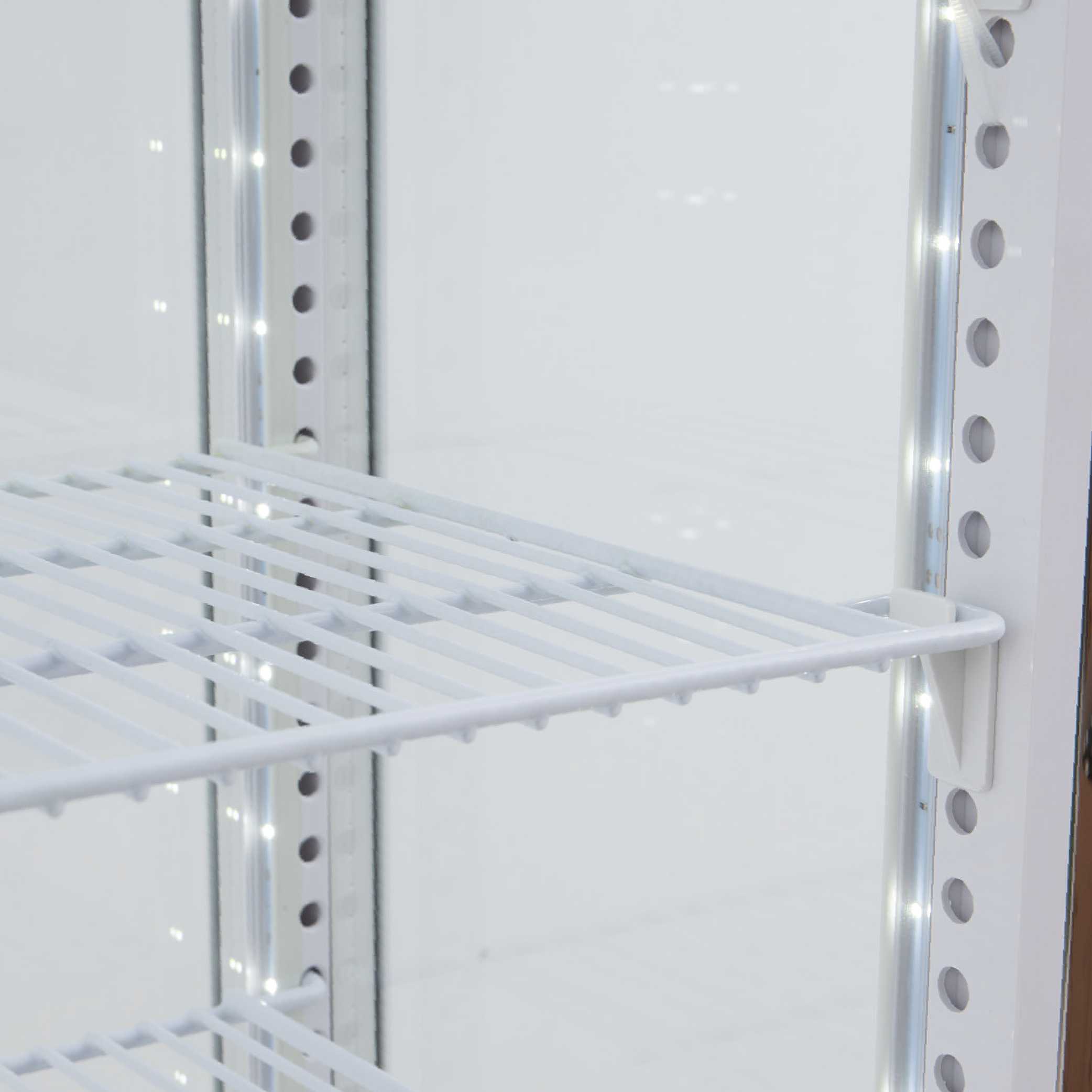 Refrigerated glass display cabinet - 279Lt, White - Image 6