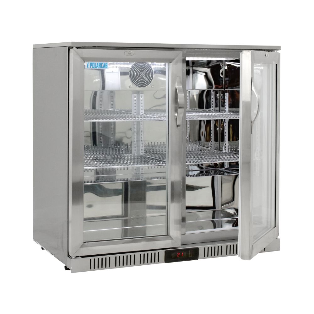 Back Bar Bottle Cooler – 2 Door, Hinged - Image 3