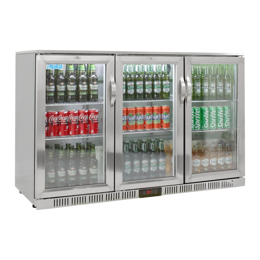 Back Bar Bottle Cooler – 3 Door, Hinged