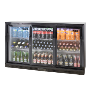 Back Bar Bottle Cooler – 3 Door, Sliding