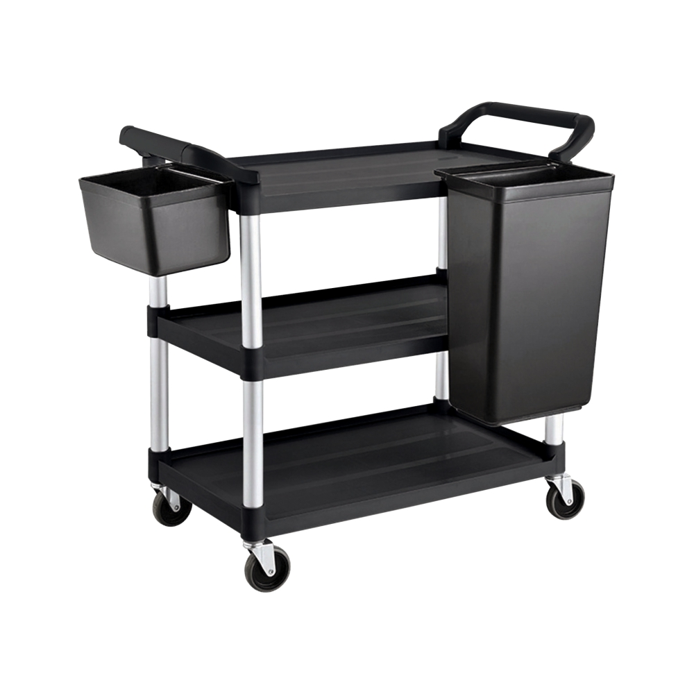 Plastic Tea Trolley (3 tier) No-Bins - Image 2