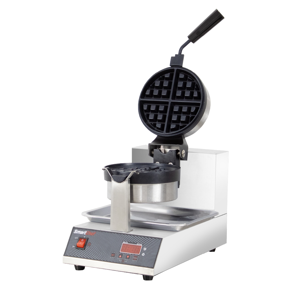 Waffle Baker-Single Round Rotating